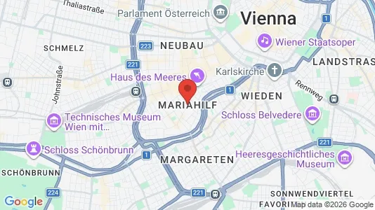 Büros zur Miete i Wien Mariahilf – Foto von Google Street View