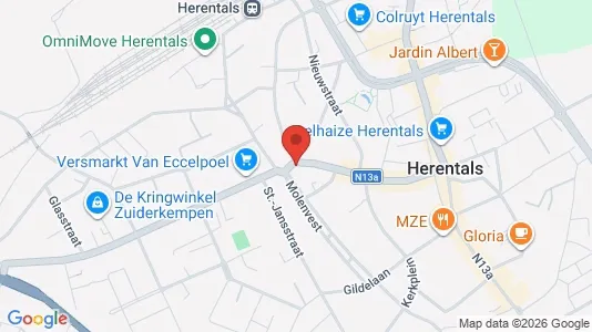 Gewerbeflächen zur Miete i Herentals – Foto von Google Street View