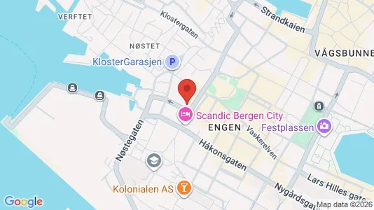 Büros zur Miete i Bergen Bergenhus - kort over placeringen