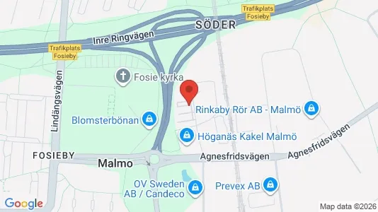 Værkstedslokaler til leje i Fosie - Foto fra Google Street View