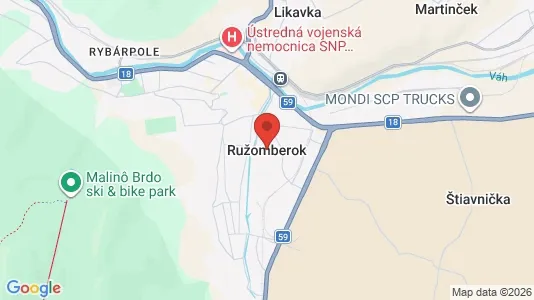 Lokaler til leie i Ružomberok – Bilde fra Google Street View