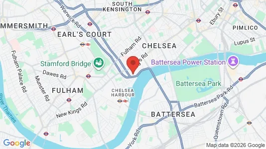 Kaupat Vuokrattavana i London SW10 - kort over placeringen