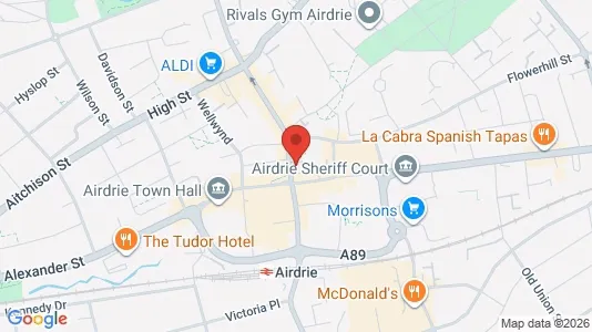 Gewerbeflächen zum Kauf i Airdrie - Lanarkshire – Foto von Google Street View
