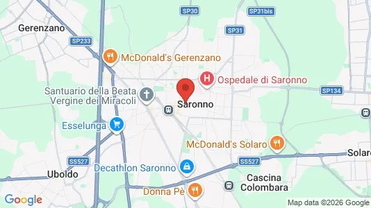 Commercial properties for rent i Saronno - kort over placeringen