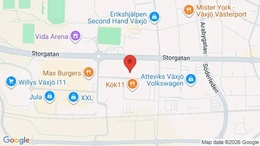 Kontorer til leie i Växjö – Bilde fra Google Street View
