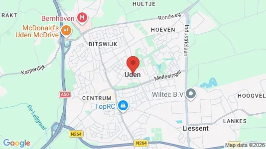 Kaupat Vuokrattavana i Uden - Kuva Google Street Viewstä