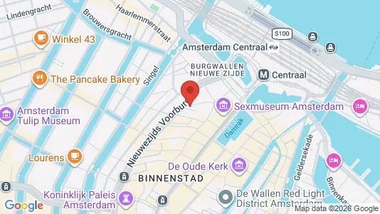 Lokaler til leje i Amsterdam Centrum - kort over placeringen