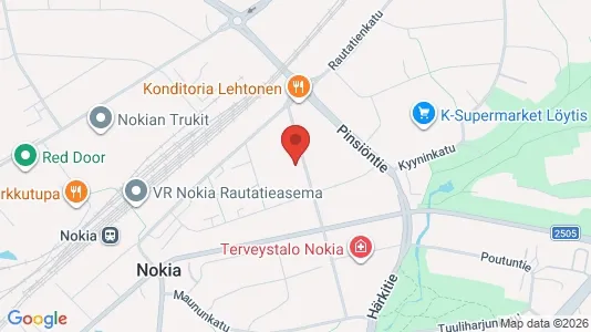 Liikekiinteistöt Vuokrattavana i Nokia - Kuva Google Street Viewstä