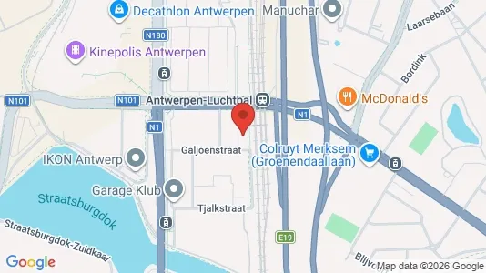 Toimistotilat Vuokrattavana i Stad Antwerp - Kuva Google Street Viewstä