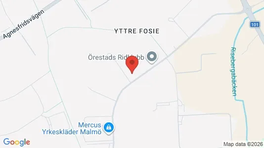 Varastot Vuokrattavana i Fosie - Kuva Google Street Viewstä