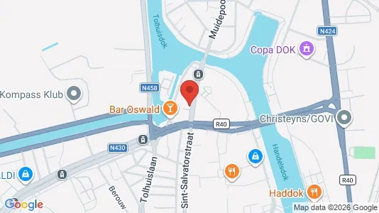 Kantorruimte te huur i Stad Gent - kort over placeringen