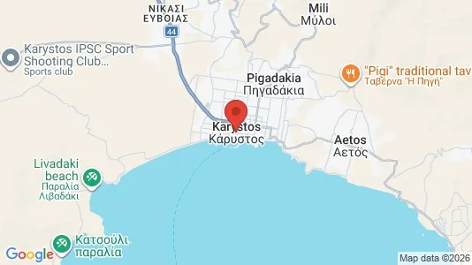 Kaupat Vuokrattavana i Karystos - Kuva Google Street Viewstä