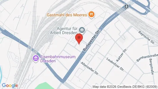 Kontorslokaler för uthyrning i Dresden - kort over placeringen