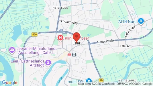 Lager zur Miete i Leer – Foto von Google Street View