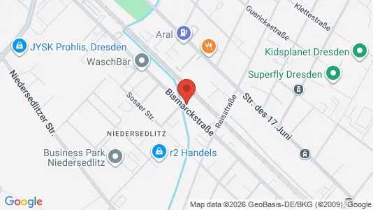 Espacios de oficina En alquiler i Dresden - kort over placeringen