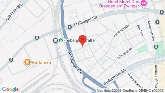 Kantorruimte te huur i Dresden - kort over placeringen