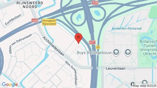 Office spaces for rent i Utrecht Oost - kort over placeringen