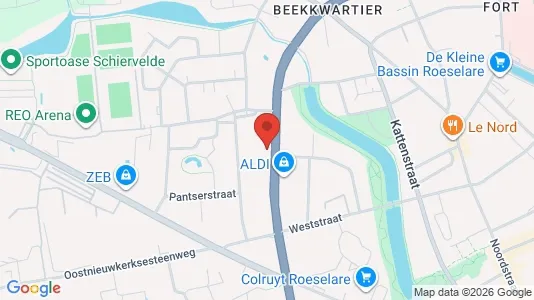 Kontorlokaler til leje i Roeselare - Foto fra Google Street View