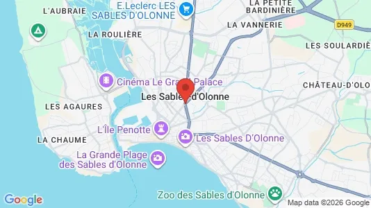 Lokaler til leie i Les Sables-d'Olonne – Bilde fra Google Street View