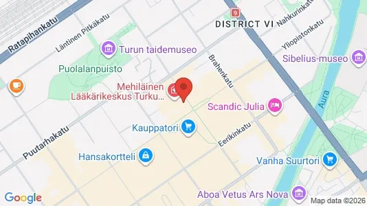 Office spaces for rent i Turku - kort over placeringen