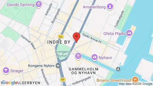 Kontorlokaler til leje i København K - kort over placeringen