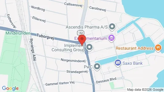 Kontorer til leie i Hellerup - kort over placeringen