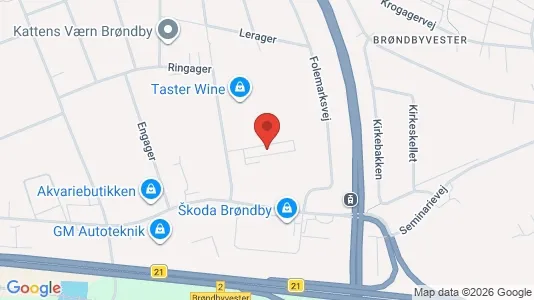 Coworking spaces zur Miete i Brøndby – Foto von Google Street View