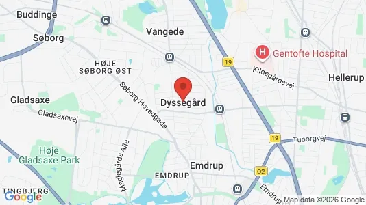 Butikslejemål til leje i Dyssegård - Foto fra Google Street View