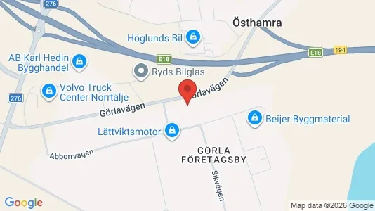 Commercial properties for sale i Norrtälje - kort over placeringen