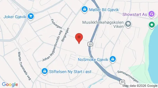 Kantorruimte te huur i Gjøvik - Foto uit Google Street View