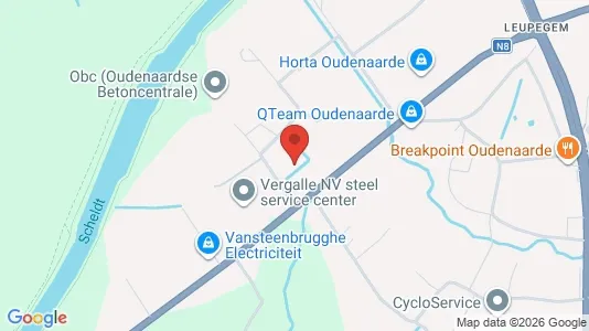Warehouses for sale i Oudenaarde - kort over placeringen