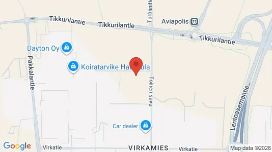 Lager til leie i Vantaa – Bilde fra Google Street View