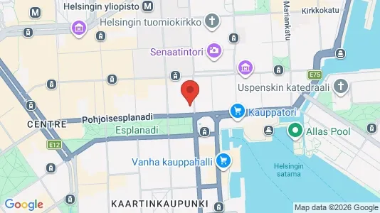 Büros zur Miete i Helsinki Eteläinen - kort over placeringen