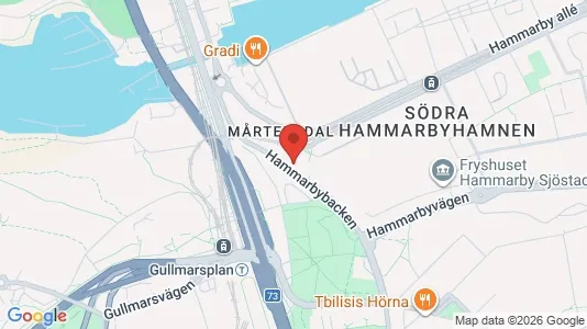 Kantorruimte te huur i Hammarbyhamnen - kort over placeringen