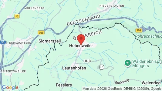 Værkstedslokaler til leje i Hohenweiler - Foto fra Google Street View