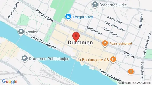 Kontorlokaler til leje i Drammen - Foto fra Google Street View