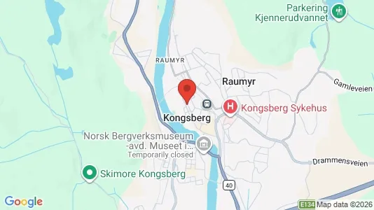 Ladenlokale zur Miete i Kongsberg – Foto von Google Street View