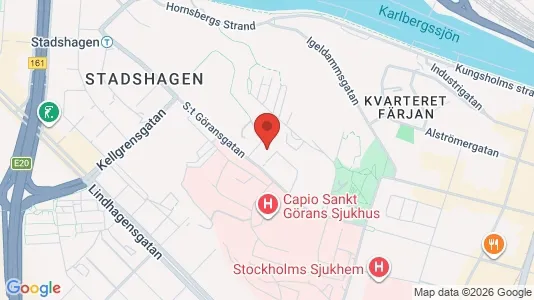 Kontorlokaler til leje i Kungsholmen - kort over placeringen