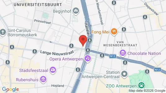 Office spaces for rent i Stad Antwerp - kort over placeringen