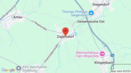 Werkstätte zur Miete i Zagersdorf - kort over placeringen