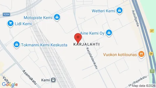 Liikekiinteistöt Vuokrattavana i Kemi - Kuva Google Street Viewstä