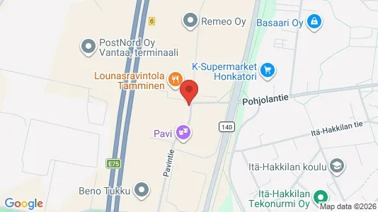 Kontorer til leie i Vantaa - kort over placeringen