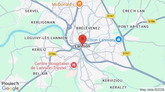 Gewerbeflächen zur Miete i Lannion – Foto von Google Street View