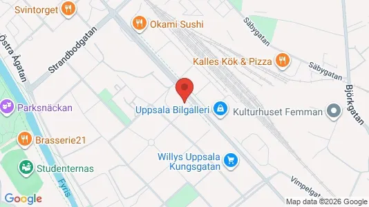 Lokaler til leje i Uppsala - Foto fra Google Street View