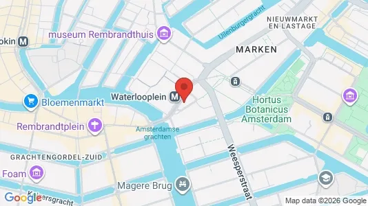 Commercial properties for rent i Amsterdam Centrum - kort over placeringen