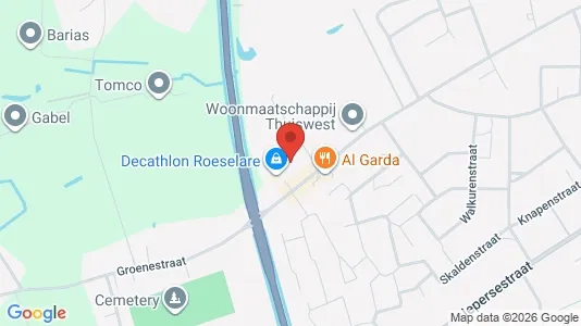 Werkstätte zur Miete i Roeselare – Foto von Google Street View