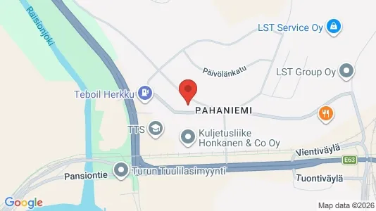 Office spaces for rent i Turku - kort over placeringen