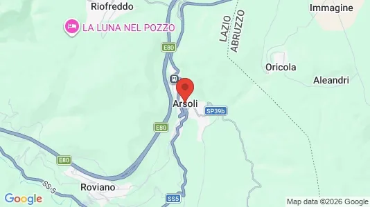 Lokaler til leie i Arsoli – Bilde fra Google Street View