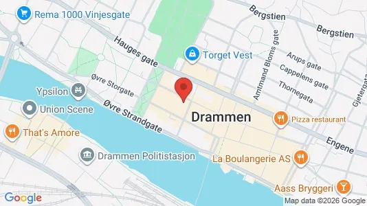 Kontorlokaler til leje i Drammen - Foto fra Google Street View