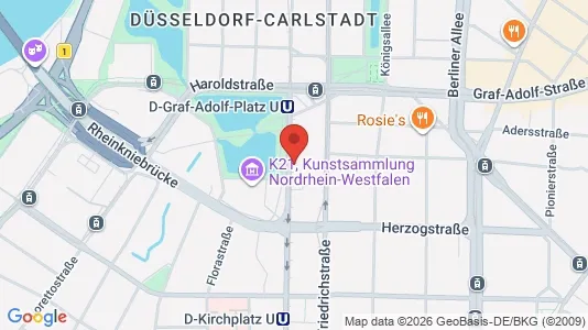 Office spaces for rent i Dusseldorf - kort over placeringen